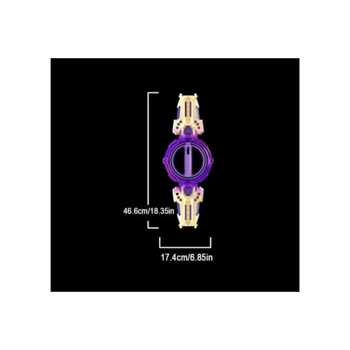 Fire Spiral Sword Double-Edged Rotating LED Lightsaber Toy with Colorful Lights (Assorted Colours)