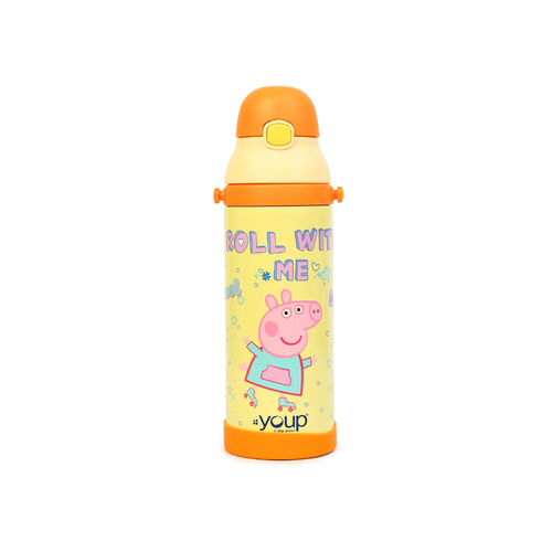 YOUP Logan Peppa Pig BPA Free Insulated Stainless Steel Thermo Bottle For Kids 500ML Assorted Color