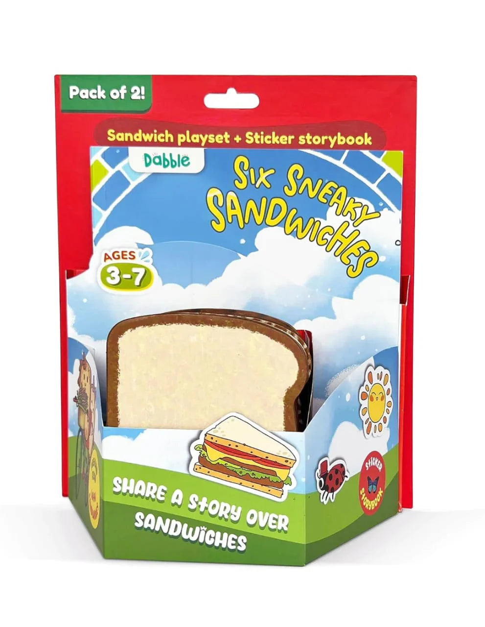 Shifu Dabble Six Sneaky Sandwiches Pretend Play Set