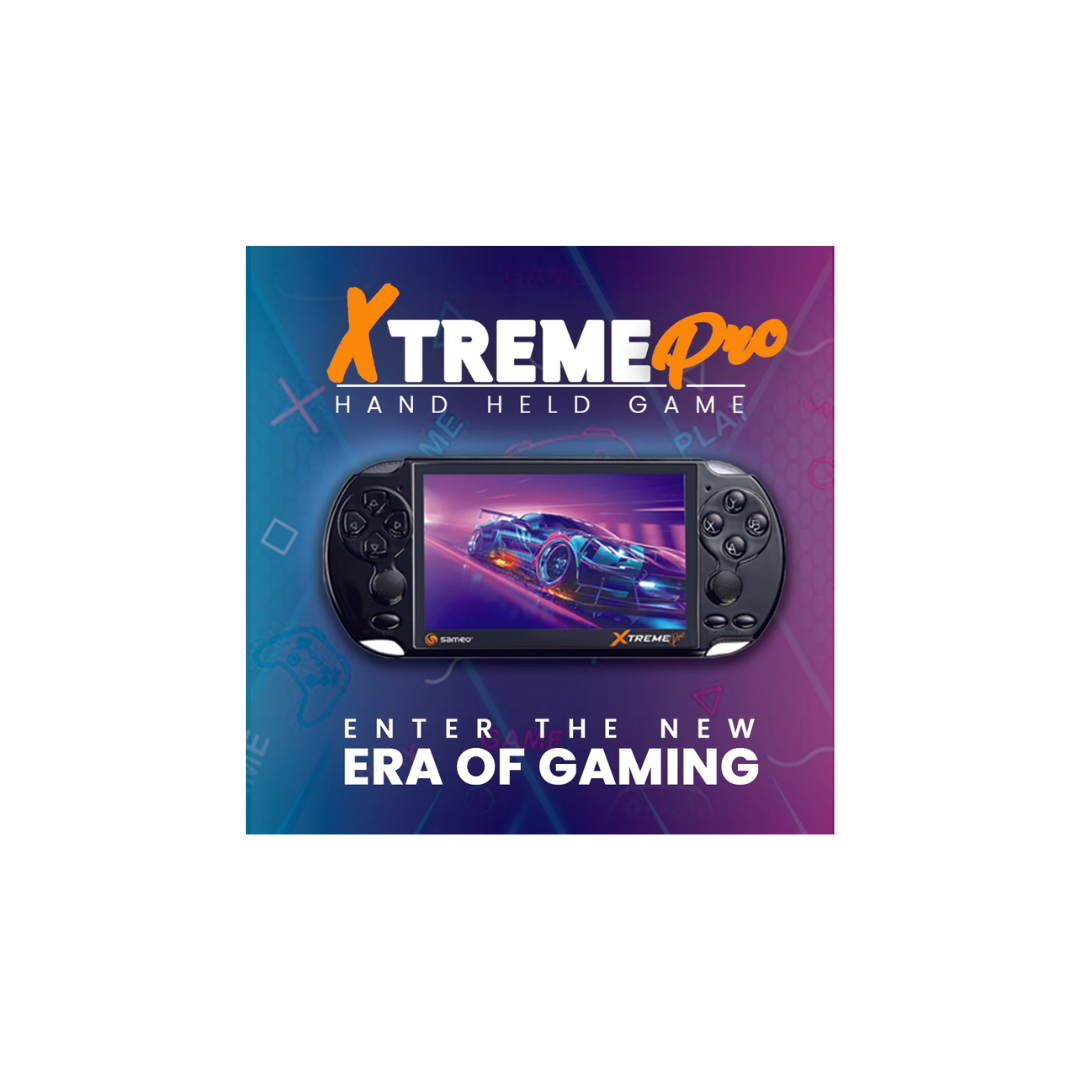 Sameo XTREME Pro Handheld Video Game 32GB 5.1” LCD Screen + more than 10000 HD Classic Retro Games (supports mini HDMI