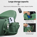 StarAndDaisy 3-in-1 Baby Carrier with Hip Seat, Ergonomic M-Shaped Support, Multiple Carrying Modes & Storage Pockets – Green