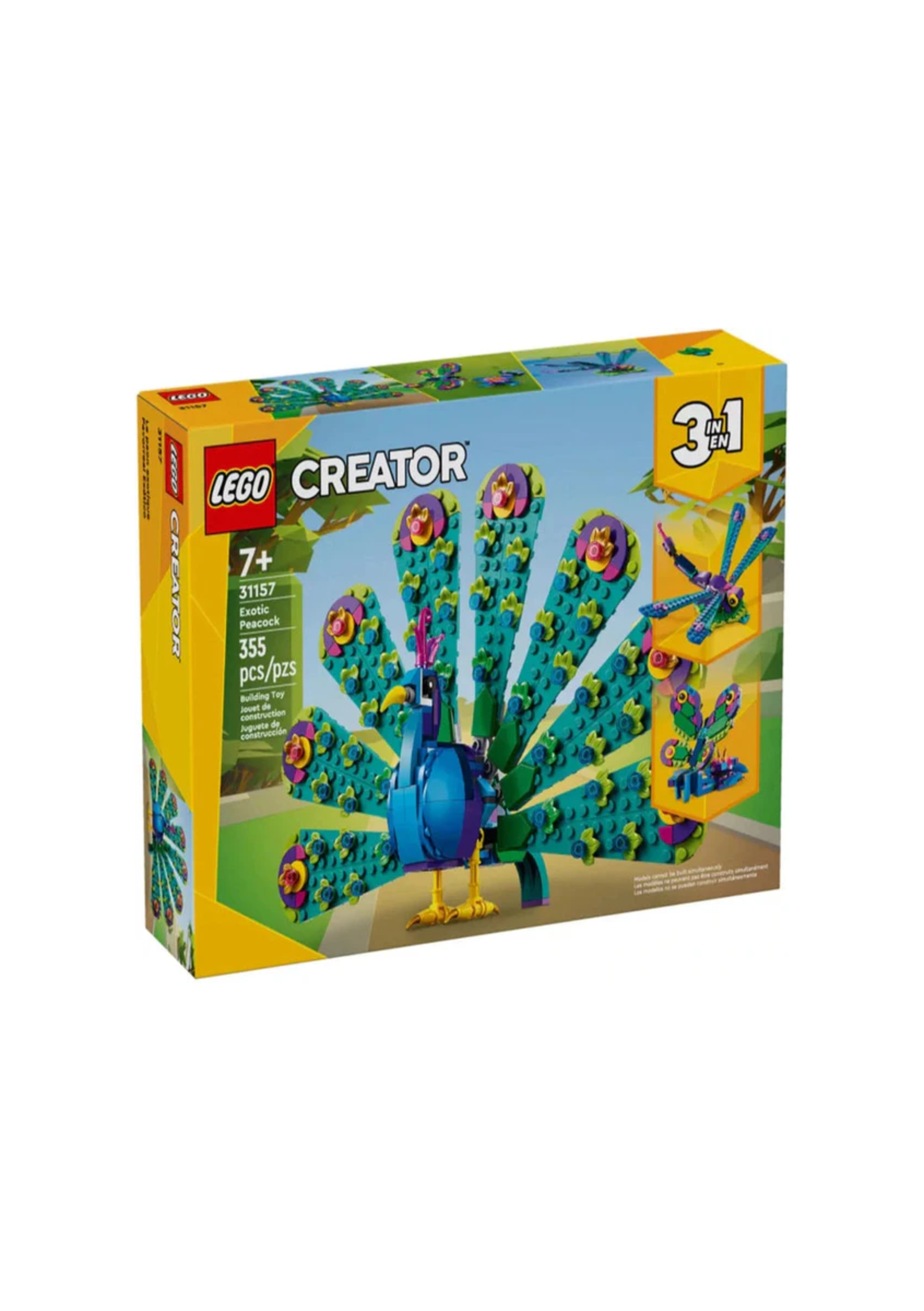 Lego 31157 Creator Exotic Peacock (355 Pieces)