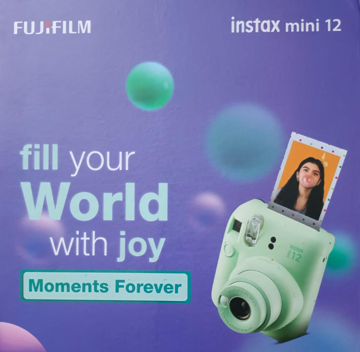 Fujifilm Instax Mini 12 Moment Forever With 20 Shots, Bunting Set, Mini 12 Cover Blue