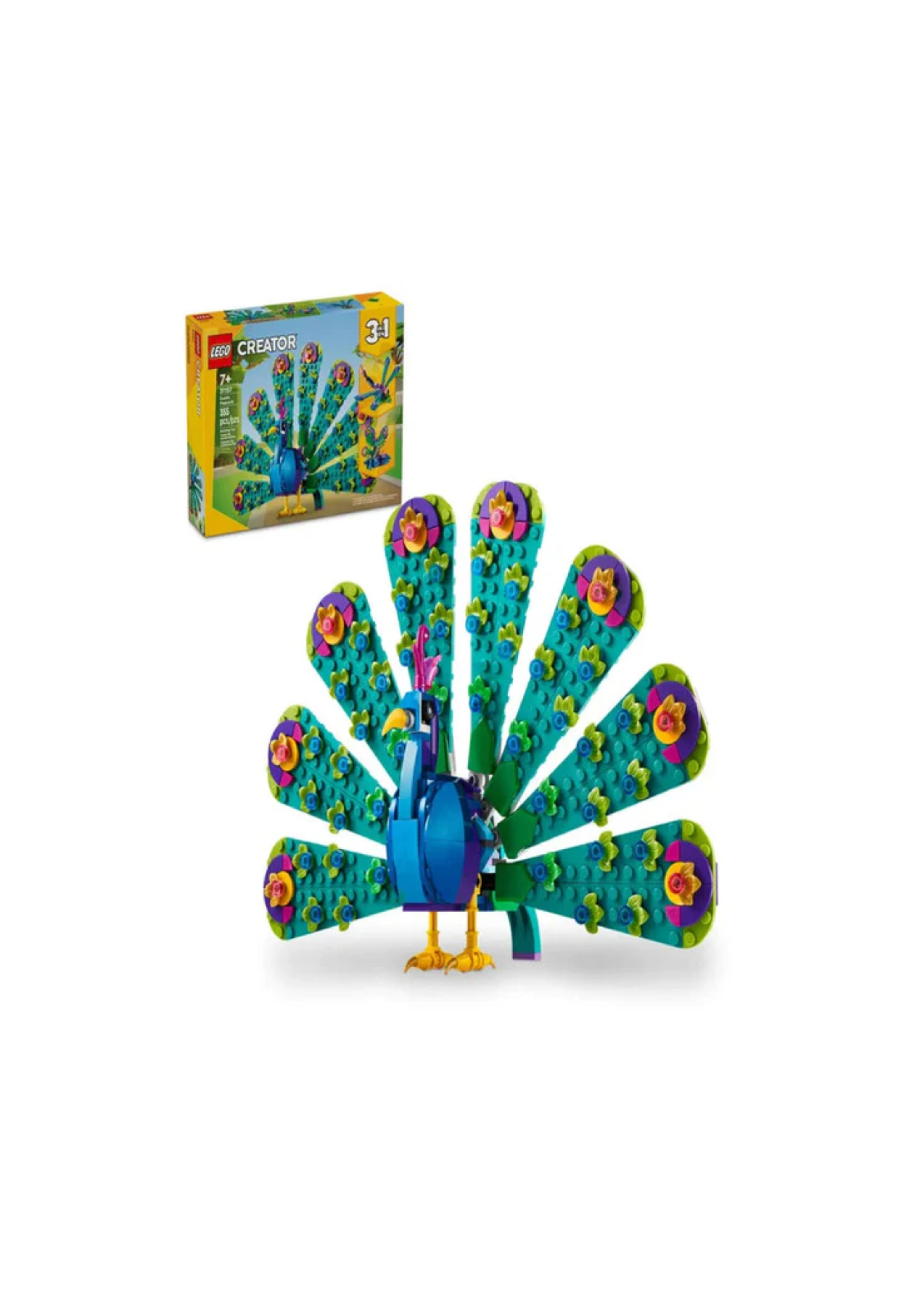 Lego 31157 Creator Exotic Peacock (355 Pieces)