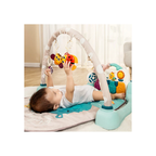 Hola 4-in-1 Musical Activity Gym Mat for Babies Interactive Play Gym with Piano, Hanging Toys & Sleep Soother