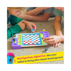 Shifu Tacto Classics - 4in1 Digital Board Games - Ludo, Checkers, Ladders, Tic Tac Toe for Kids