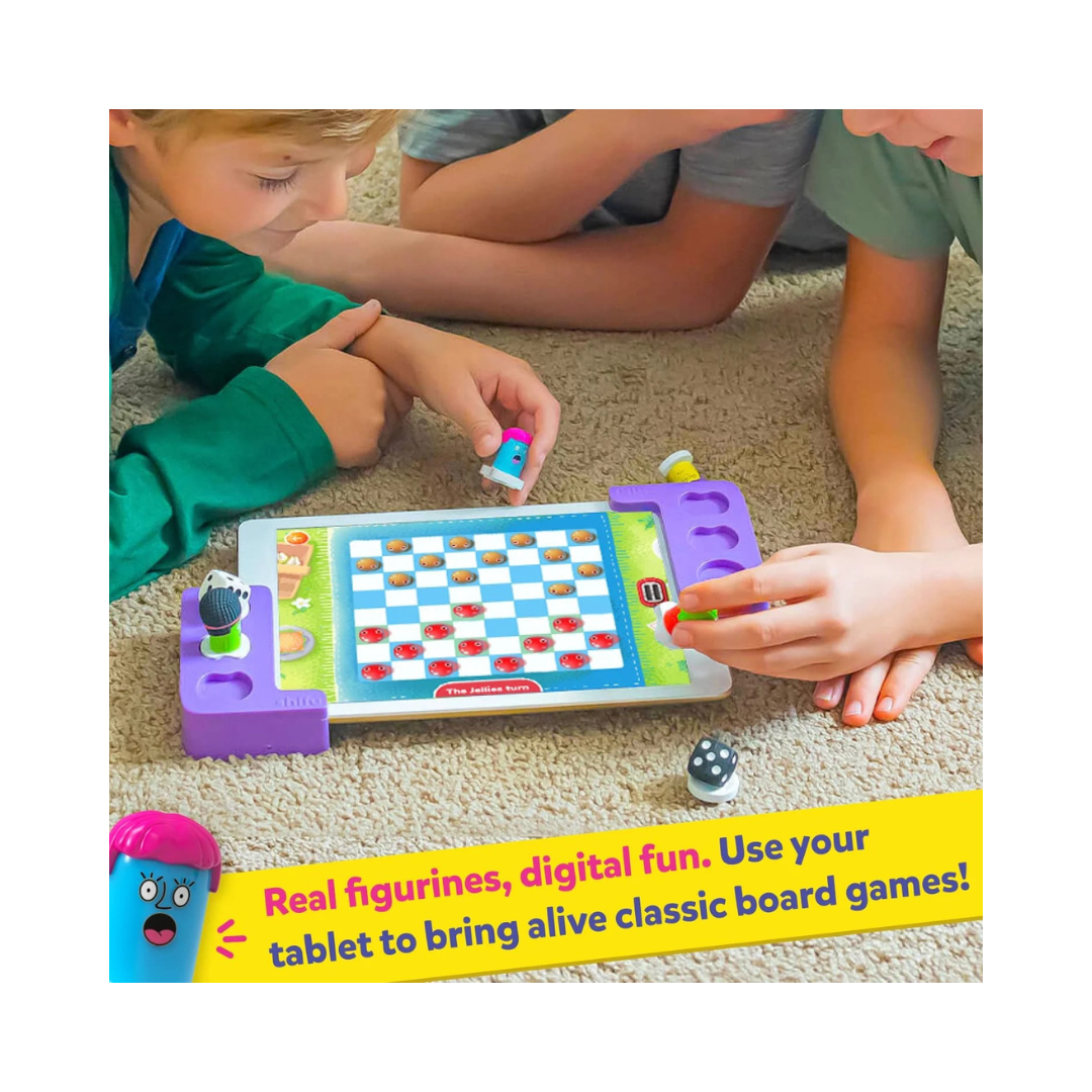 Shifu Tacto Classics - 4in1 Digital Board Games - Ludo, Checkers, Ladders, Tic Tac Toe for Kids