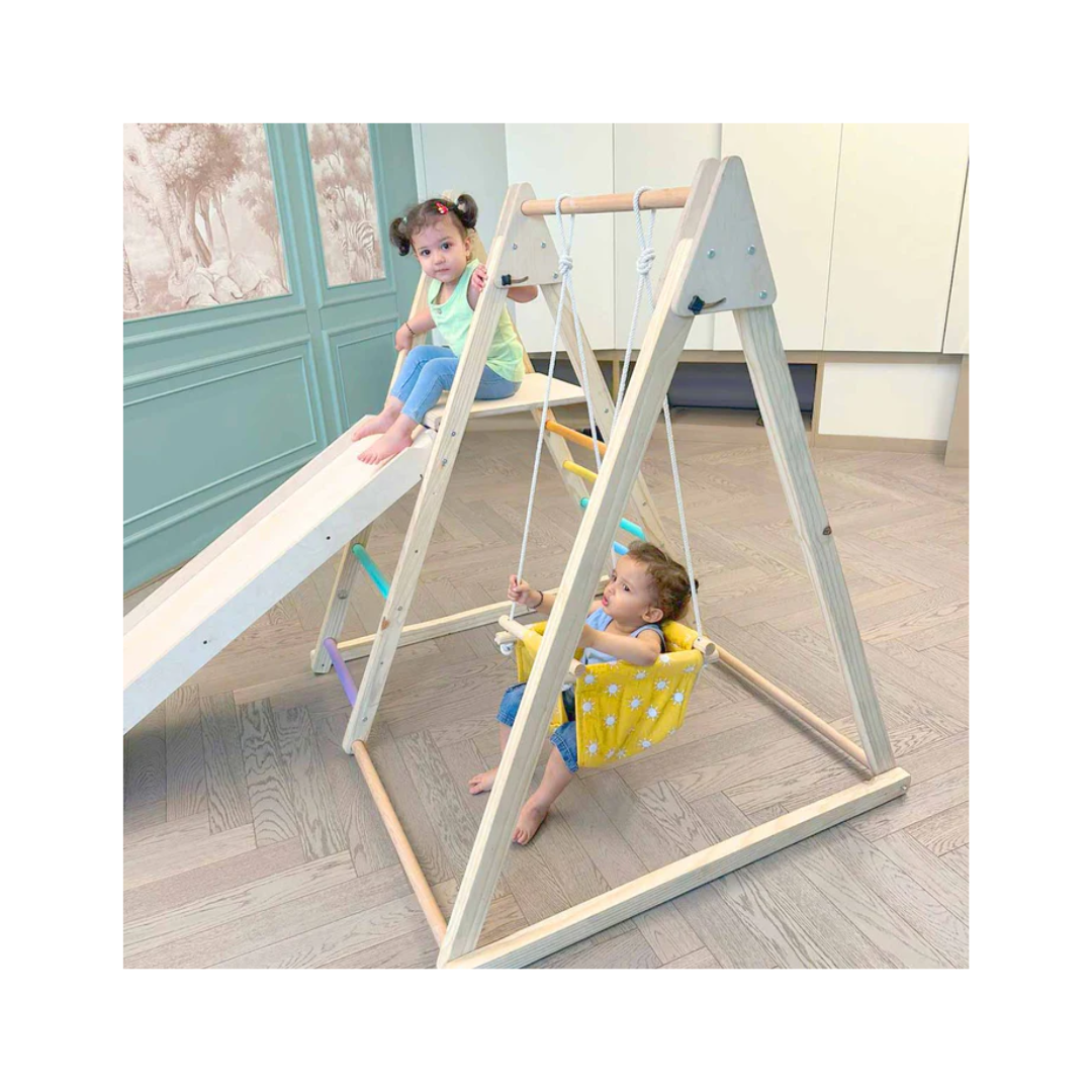 Curious Cub Wooden 4-in-1 Jungle Gym
