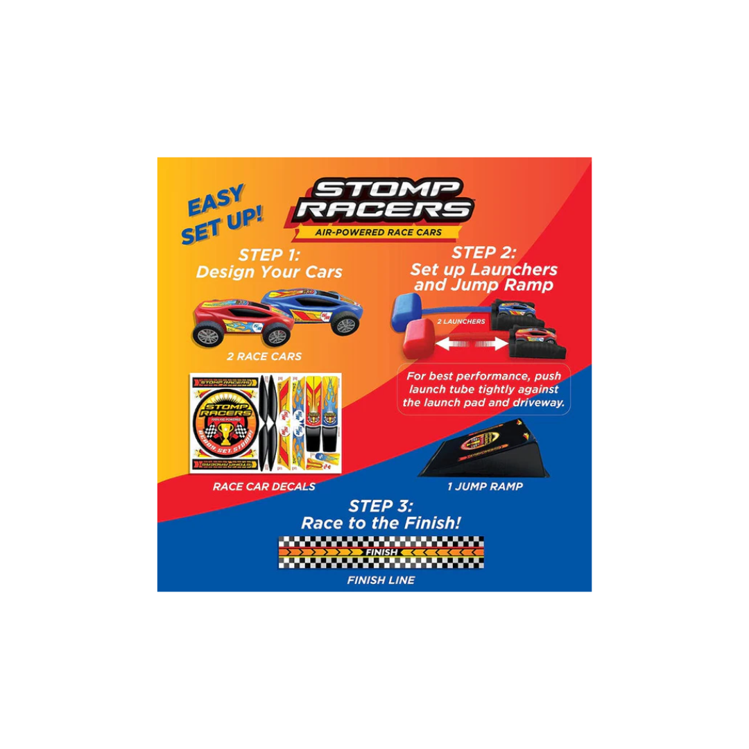 Win Magic Stomp Racers Dueling Car Launcher