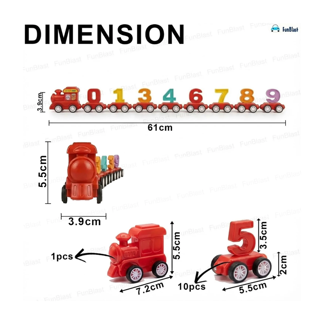 Magnetic Digital Number Train Toy – 21 Pcs Educational Learning Set for Kids 3+