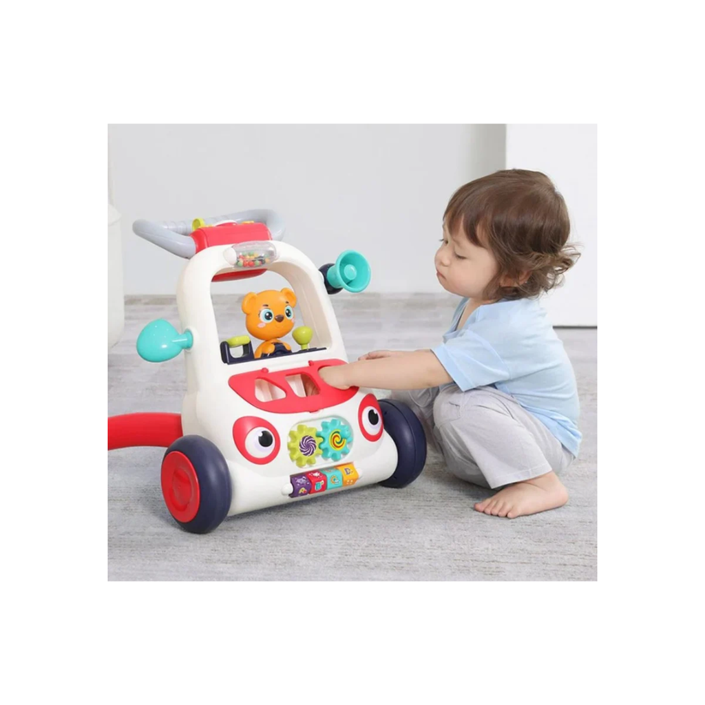 Hola Baby Walker with Activity Center Adjustable Speed Control Educational Push Walker