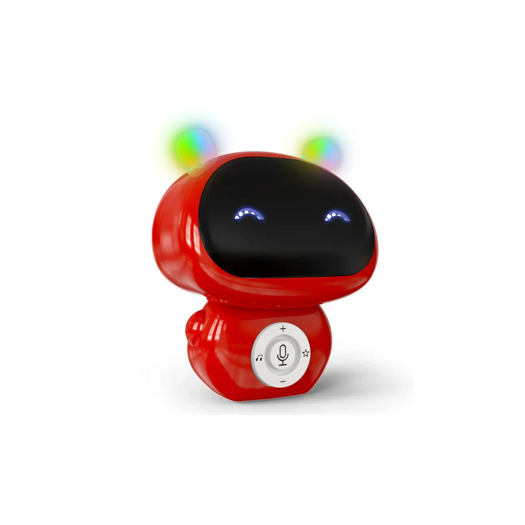 Mirana Mr. Robot Talk Back Toy for Kids - 3 Voice Changing Effects, Onboarded Music Red