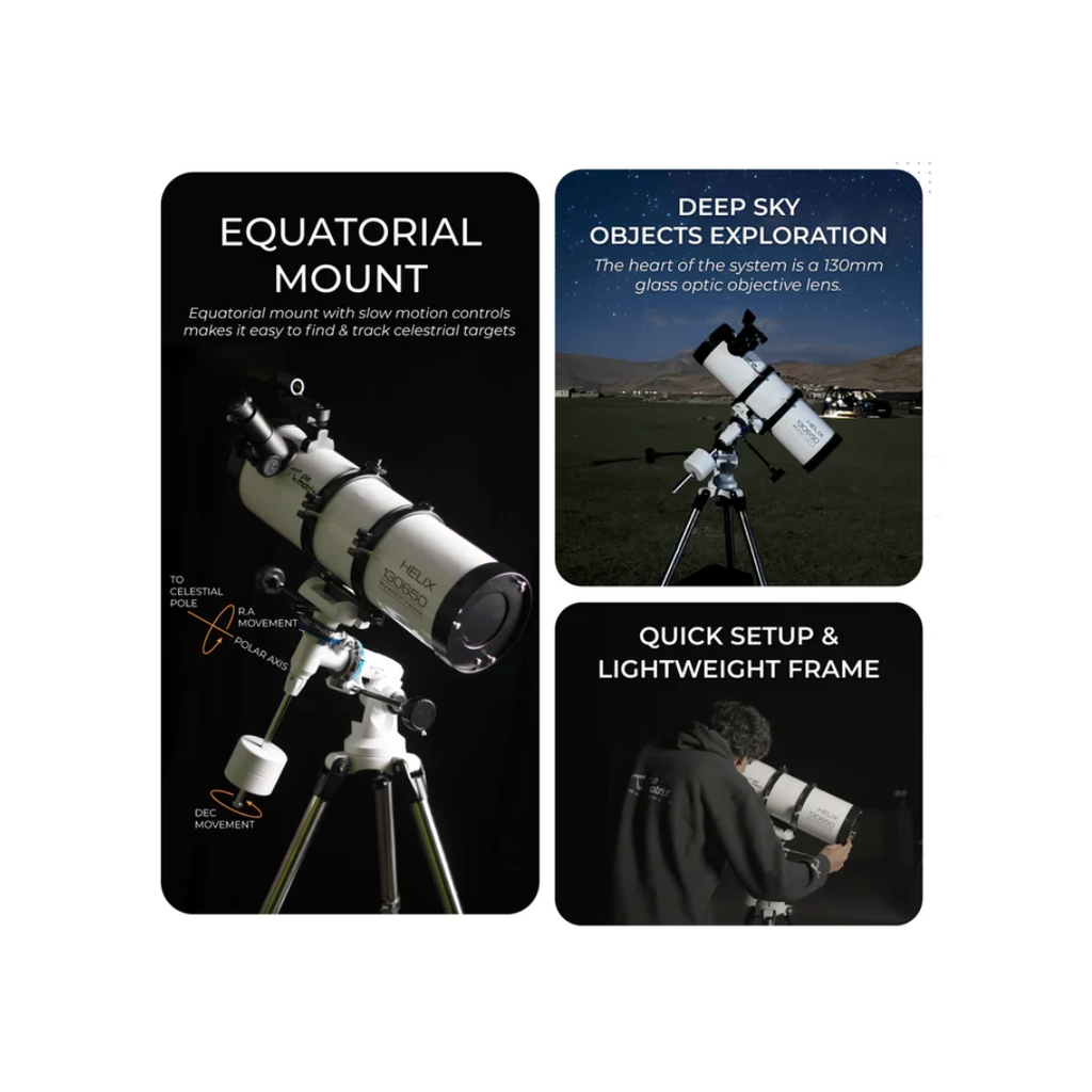 Pie Metrix Helix Reflector Telescope with Motor Drive