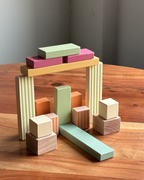 Playbox Multicolor Wooden Mini Candy Building Blocks Play Toy Set for Toddler & Kids Baby Toys