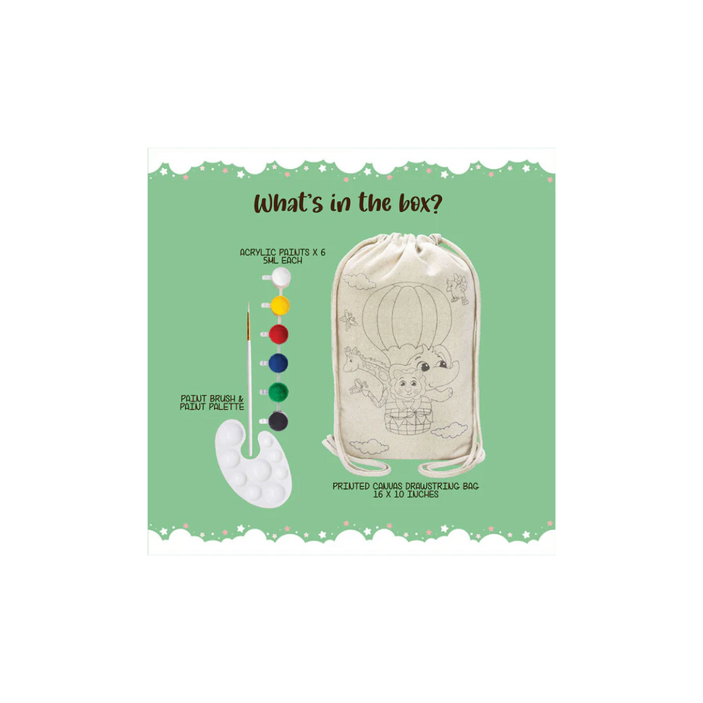 Kalakaram Drawstring Bag Animal Print