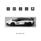 CCA 1:24 Lamborghini Aventador SVJ 63 Model Car Diecast Toy Car