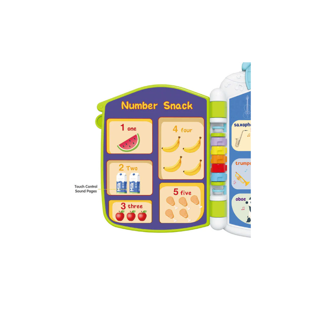 Kids Melody Preschool English Words Book Educational Learning Toys for Toddler