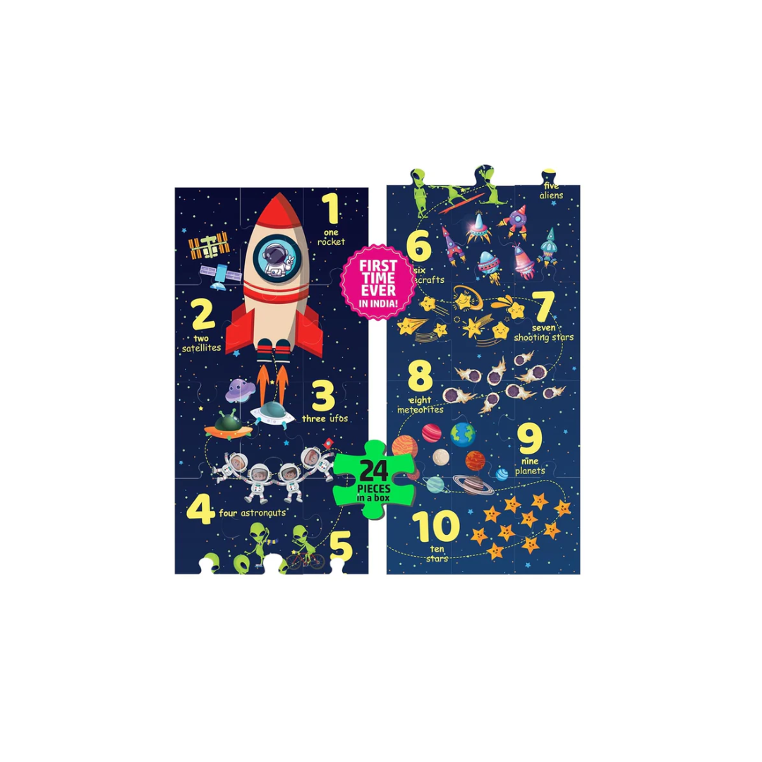FLO Toys 6 Feet Puzzle Numbers Floor Puzzle For Kids,Ages, 2+