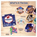 Vegas Dice Strategy Board Game for Groups & Families (4-10 Players, Ages 14+)