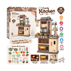 Interactive Puzzle Kitchen 38 Pcs Pretend Play Kitchen Set for Kids WD-R45 3+ Years