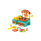 FiveStar Kitchen Pretend Play Plastic Toy Gas Stove Set Kids Cooking Tableware Play Set
