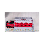 Ejection Car Super Large Foldable Train Car Storage Track Set with 8 Mini Diecast Cars – 2.48M Racing Playset for Kids