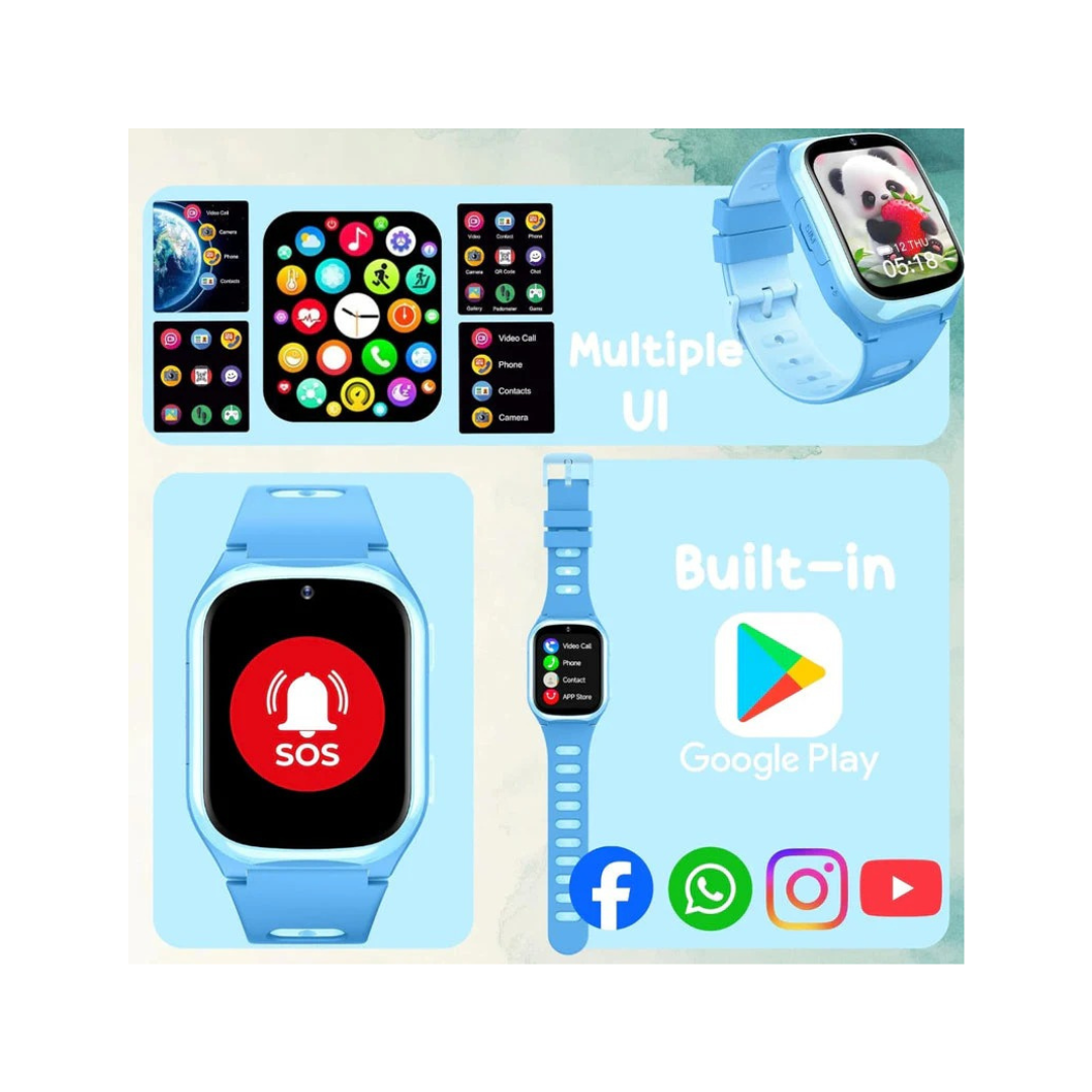Spiky Chimera Android Smartwatch with Built in Jarvis AI Blue