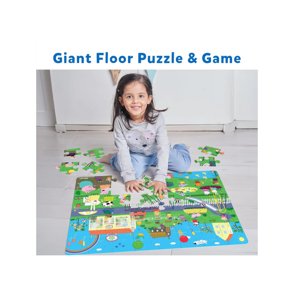Skillmatics Peppa Pig Floor Puzzle & Game - Piece & Play, Jigsaw & Toddler Puzzles, Educational