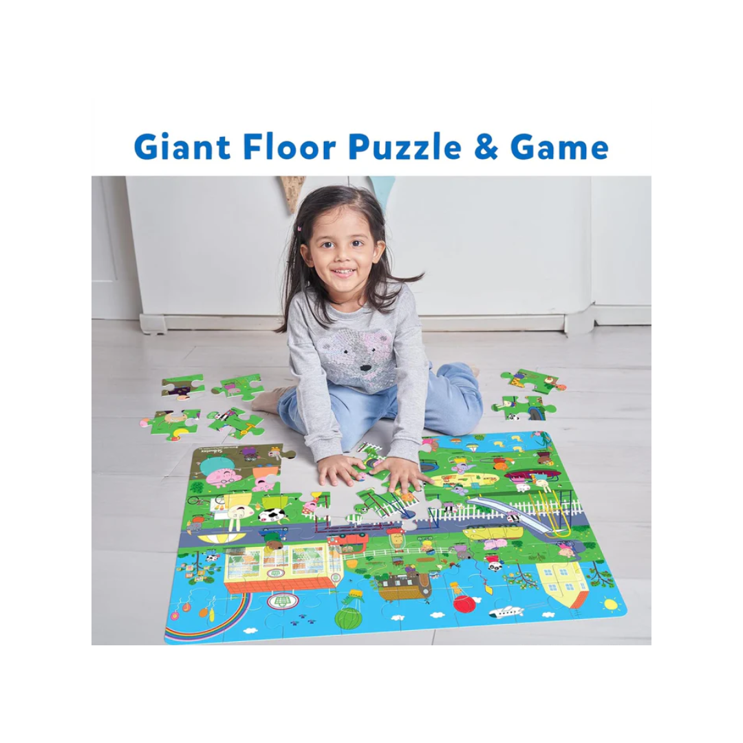 Skillmatics Peppa Pig Floor Puzzle & Game - Piece & Play, Jigsaw & Toddler Puzzles, Educational