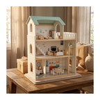KidKraft Wooden Doll House with Furniture – 3 Storey Modern Dream Home