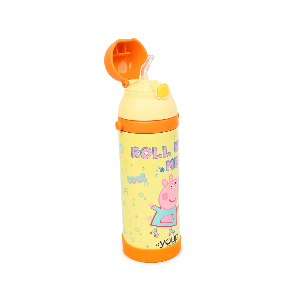 YOUP Logan Peppa Pig BPA Free Insulated Stainless Steel Thermo Bottle For Kids 500ML Assorted Color