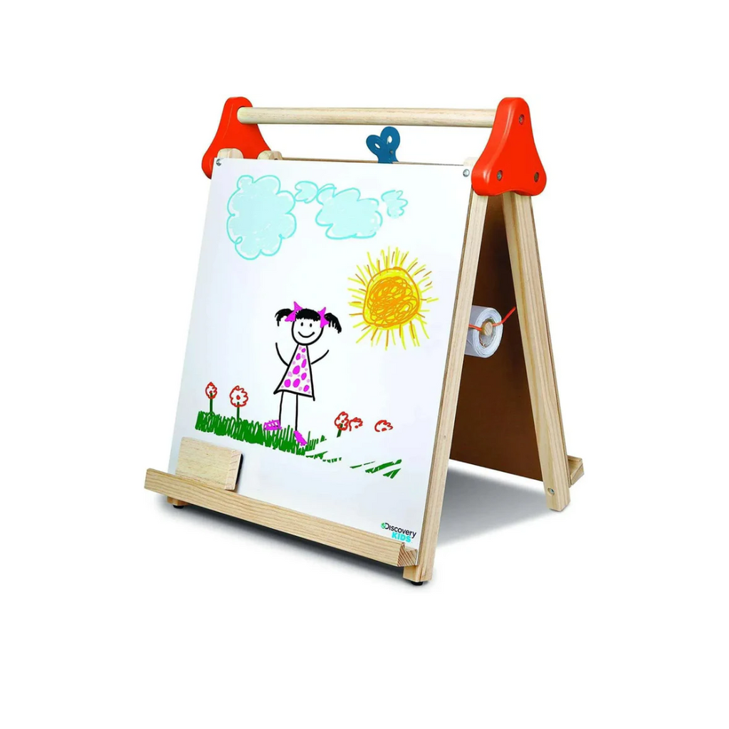 Discovery Kids Wooden 3 in 1 Tabletop Easel