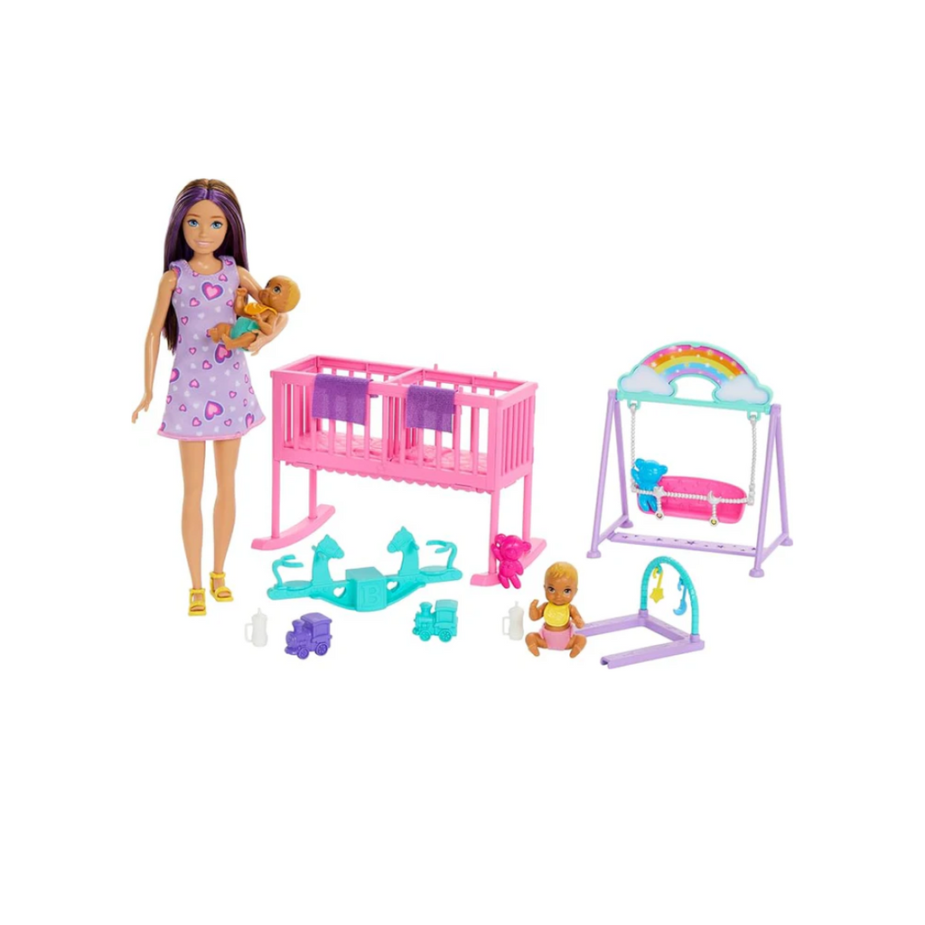 Mattel Barbie Skipper Babysitter Twin Nursery Playset