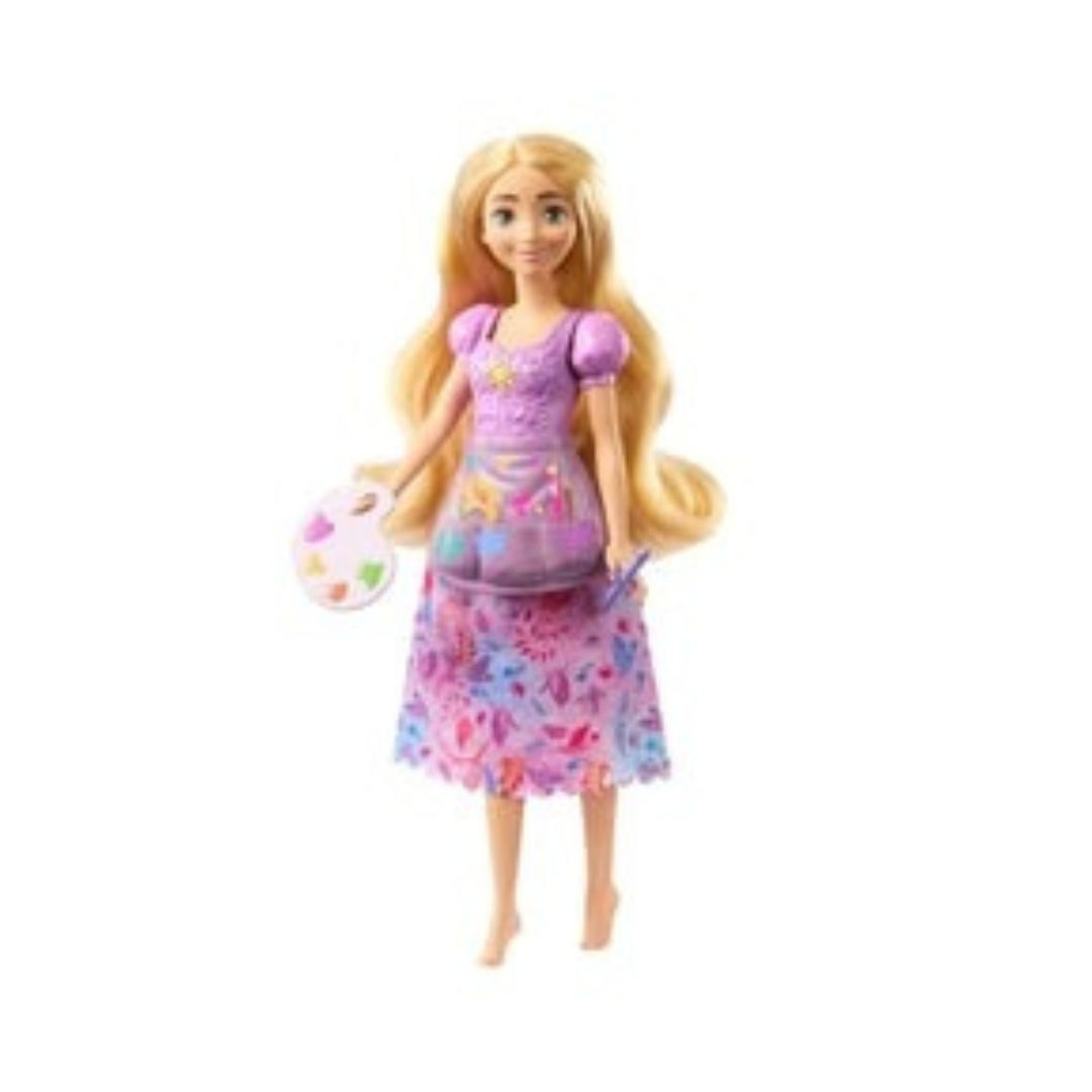 Mattel  Disney Princess 2-In-1 Stories Rapunzel Fashion Doll With 2 Snap-On Bodices, 2 Skirts & 9 Accessories