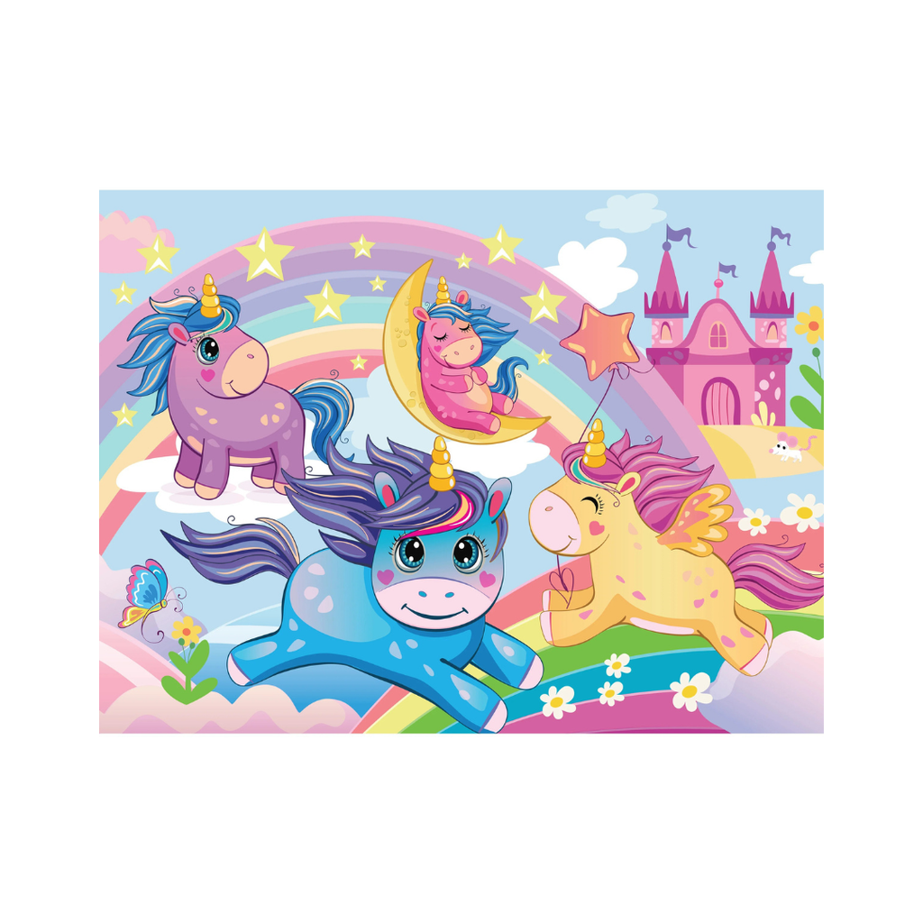 Hinkler Junior Jigsaw Carry & Play Rainbow Unicorns