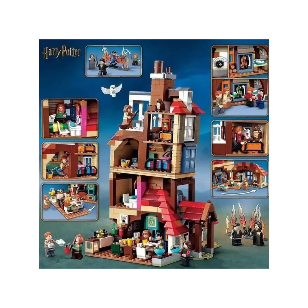 Magic Wizard House Building Blocks Set 1079 Pieces Fantasy Castle Construction Toy Ages 6+