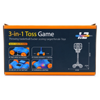 3-in-1 Toss Game for Kids – Basketball, Sucker Target & Ferrule Toss with Adjustable Stand