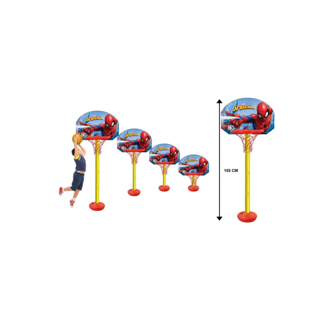 Itoys MARVEL Spider-Man Basketball and Adjustable Net & Stand Set