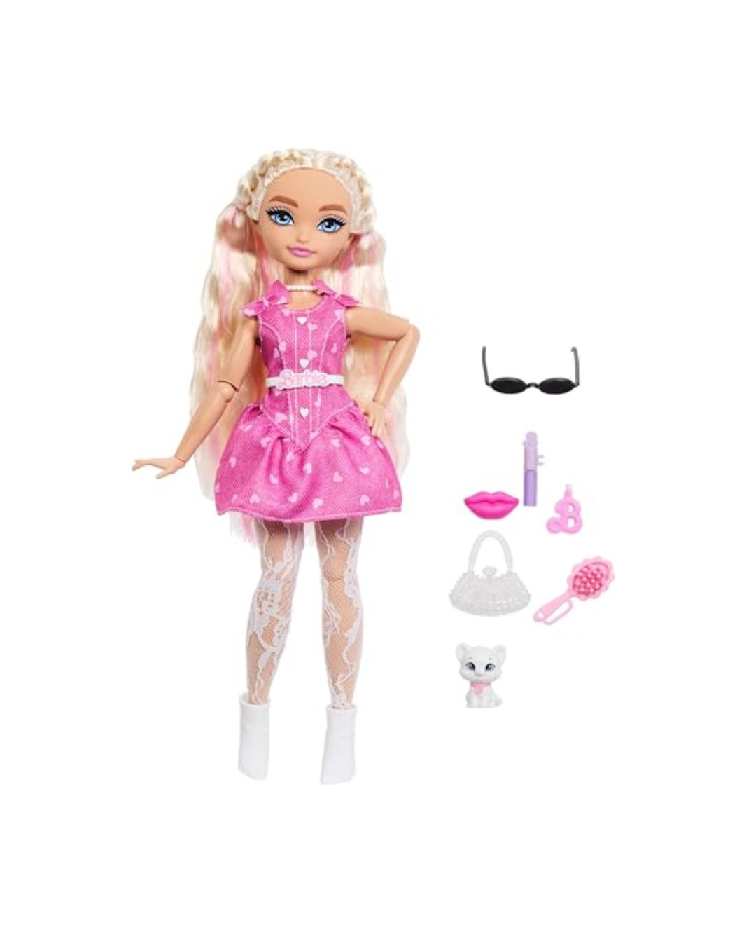 Mattel Barbie Dream Besties Barbie Malibu Doll & Accessories, Posable Fashion Doll & Themed Pieces