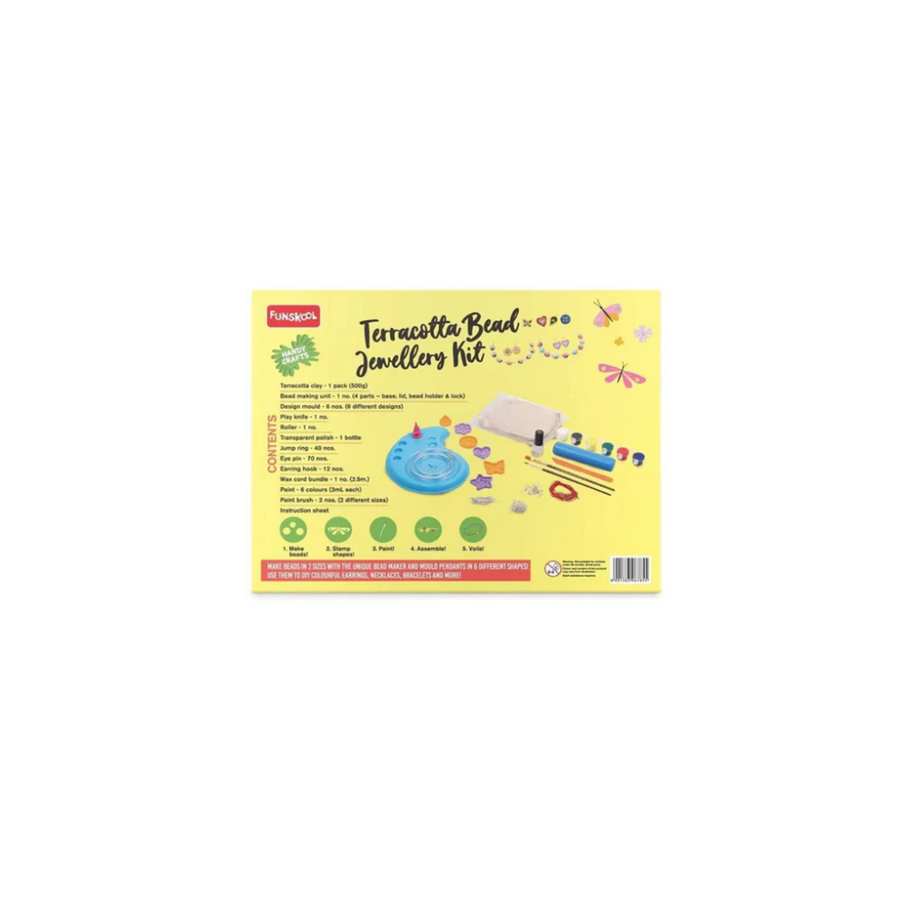 Funskool Handycraft Ne Terracotta jewellery Kit (Multi color)
