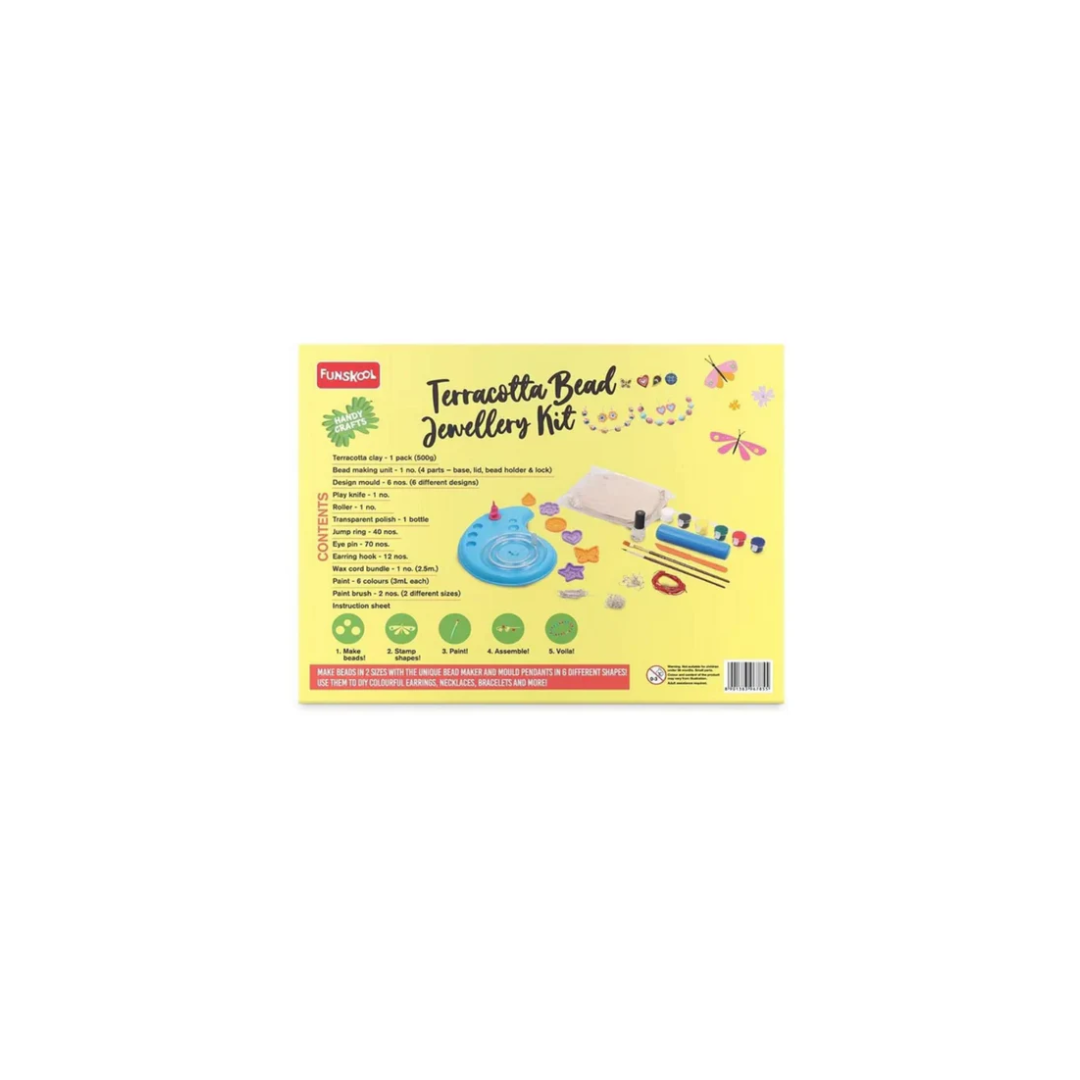 Funskool Handycraft Ne Terracotta jewellery Kit (Multi color)