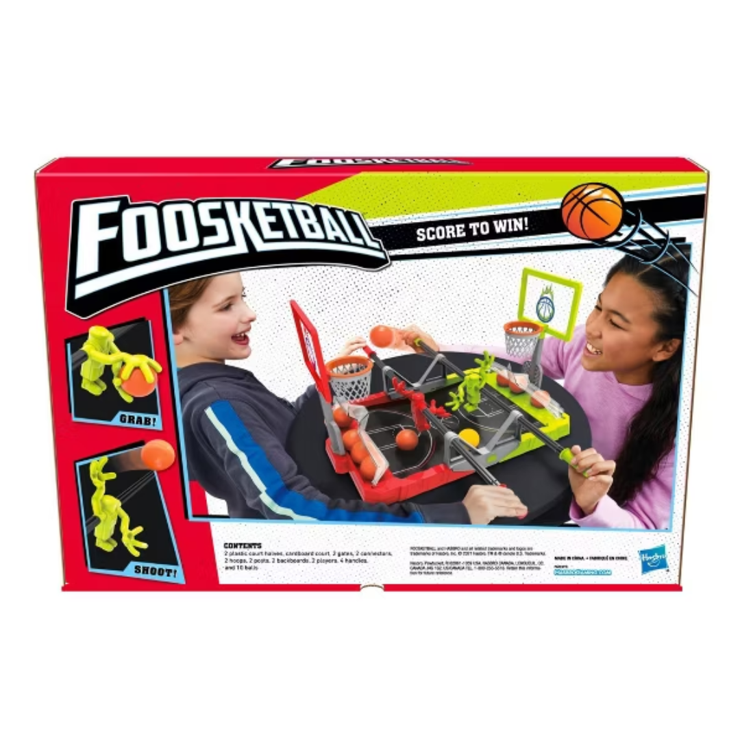 Hasbro Gaming Foosketball Game – 2 Player Foosball & Basketball Tabletop Game