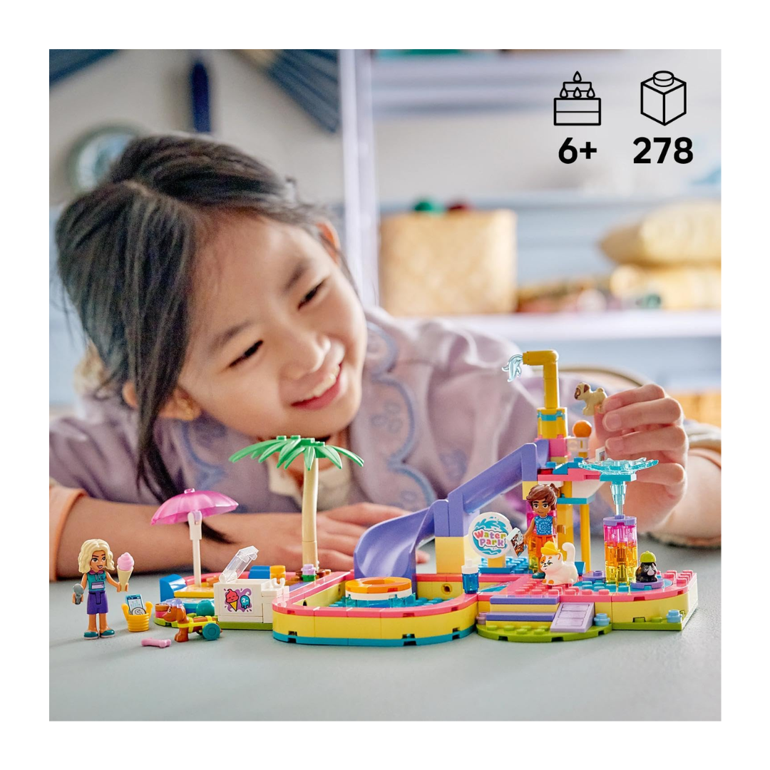 LEGO Friends Fun Water Park Day 42676 – 278 Pieces | Pet Water Park Building Set for Kids Ages 6+