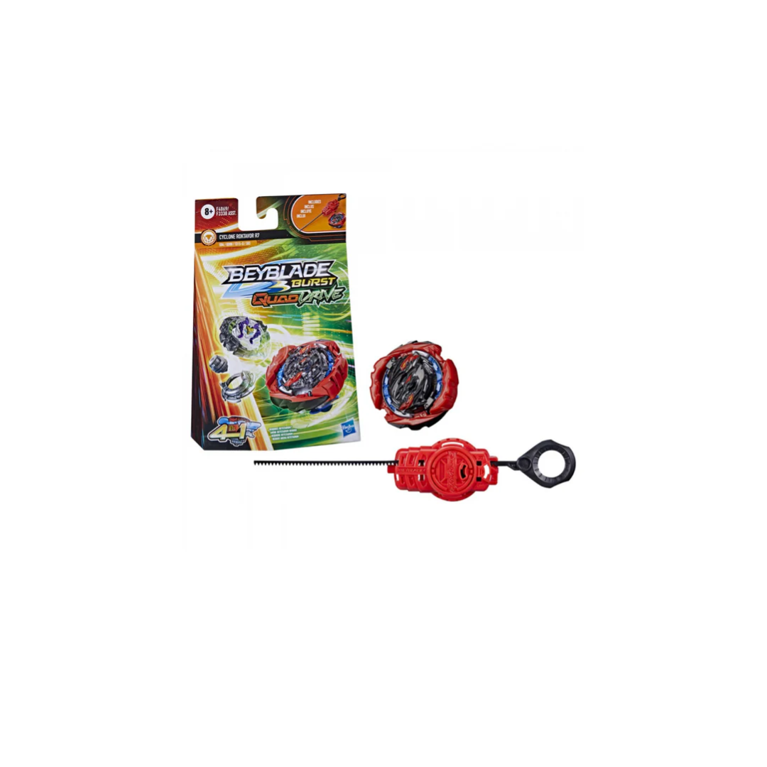 Hasbro Burst QuadDrive Cyclone Roktavor R7 - Stamina/Defense Type - Beyblade Spinning Top