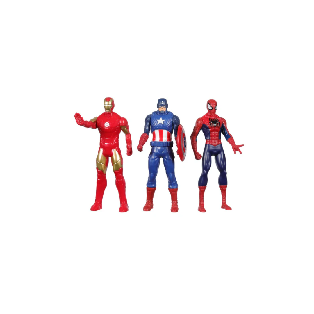 Hasbro  Marvel 6-Inch 3 Pack Set Including Iron Man, Captain America, and Spider-Man Action Figure, Super Hero Toys