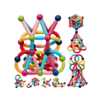 Dige 42 Pcs Colorful Magnetic Blocks Sticks