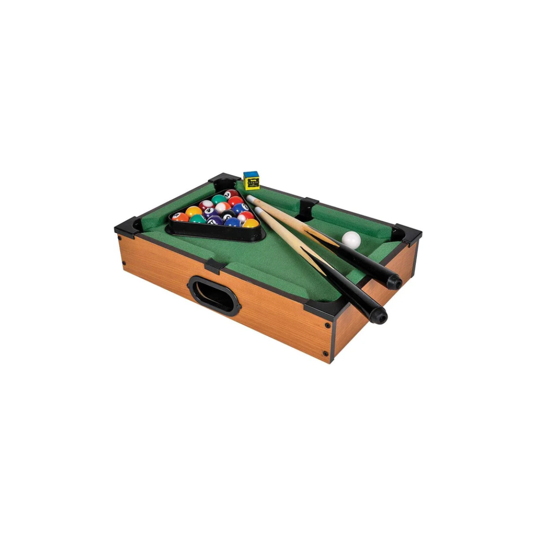 Rainbow Toys Mini Pool Table Mini Tabletop Portable Billiards Game for Adults, Kids, and Toddlers - Single Set