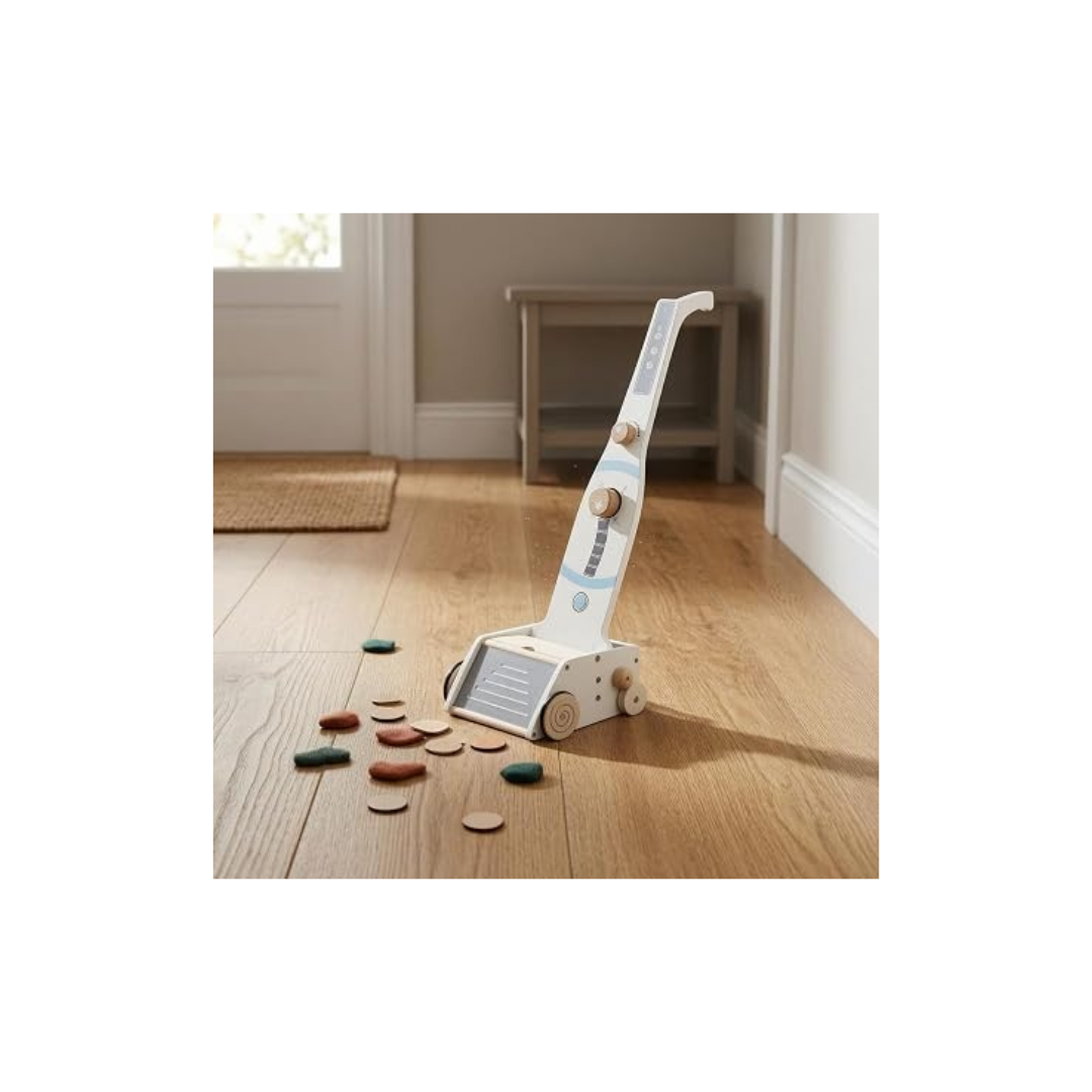 Rainbow Toys Pink Wooden Vaccum Cleaner
