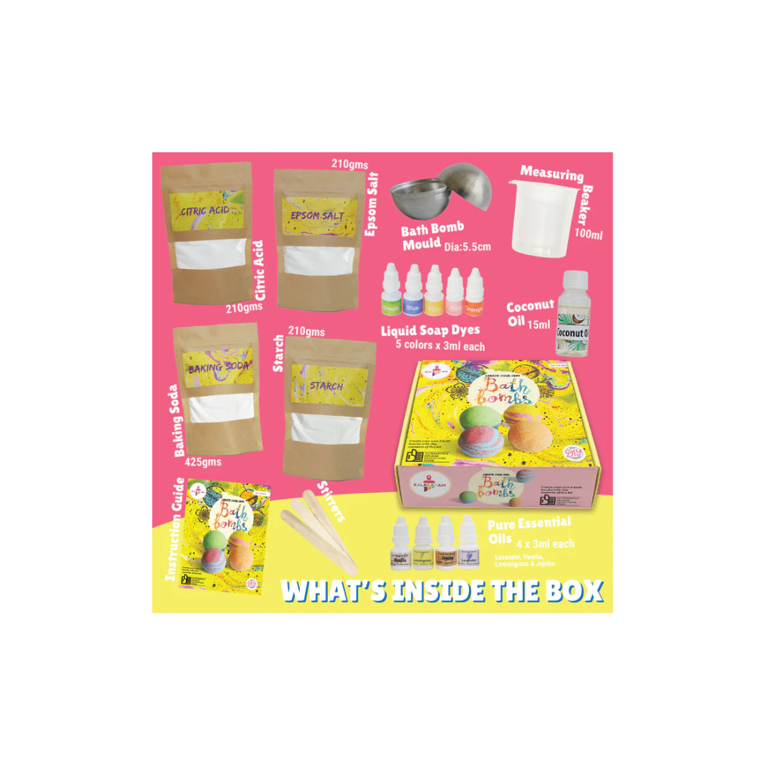 Kalakaram Bath Bombs Art Kit