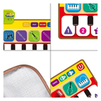 Piano Music Mat for Kids – Touch & Learn Musical Play Mat with 10 Musical Keys & 8 Instrument Sounds, 3+ Years